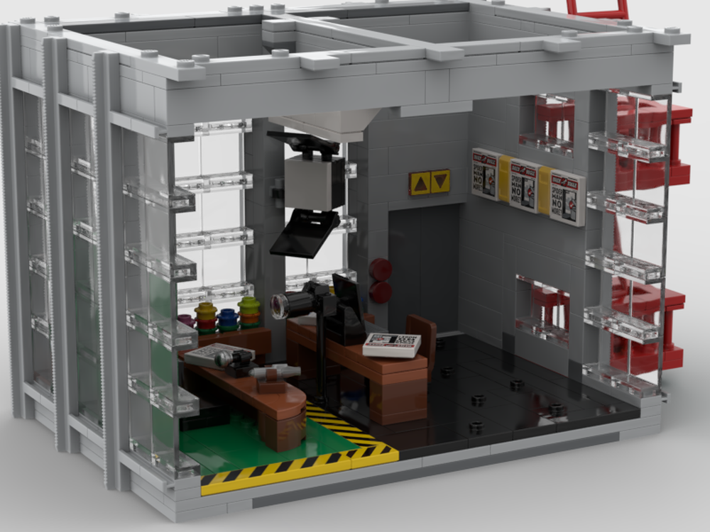 LEGO MOC daily bugle producion room for (big empty building mod) by ...