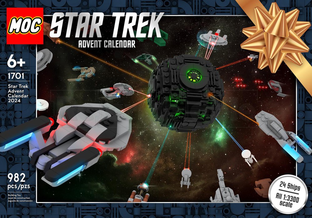 LEGO MOC Star Trek Advent Calendar (24 ships, all the same scale!) by