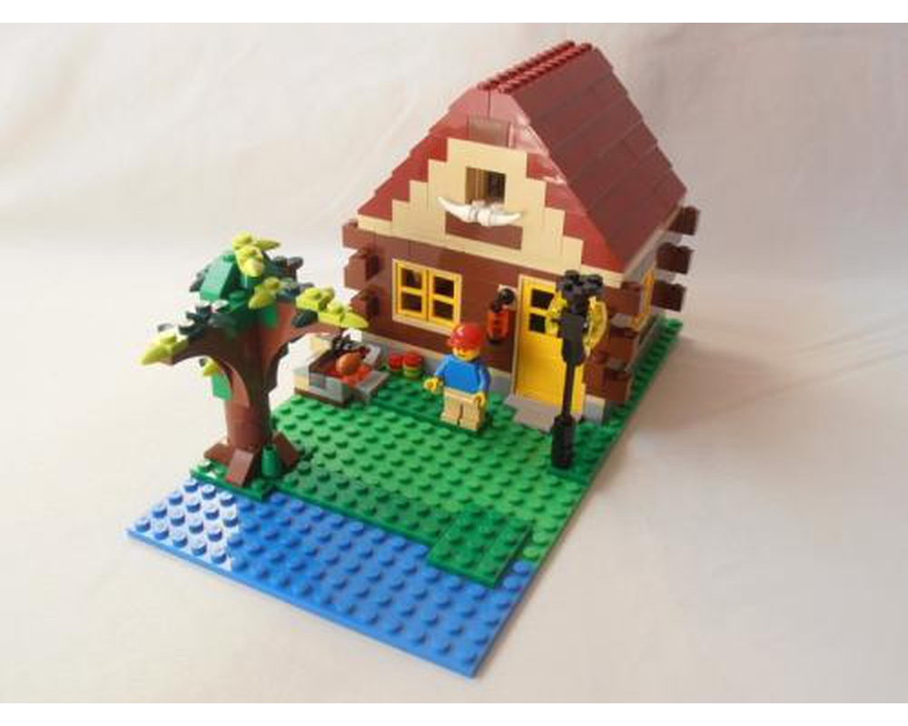 lego log cabin