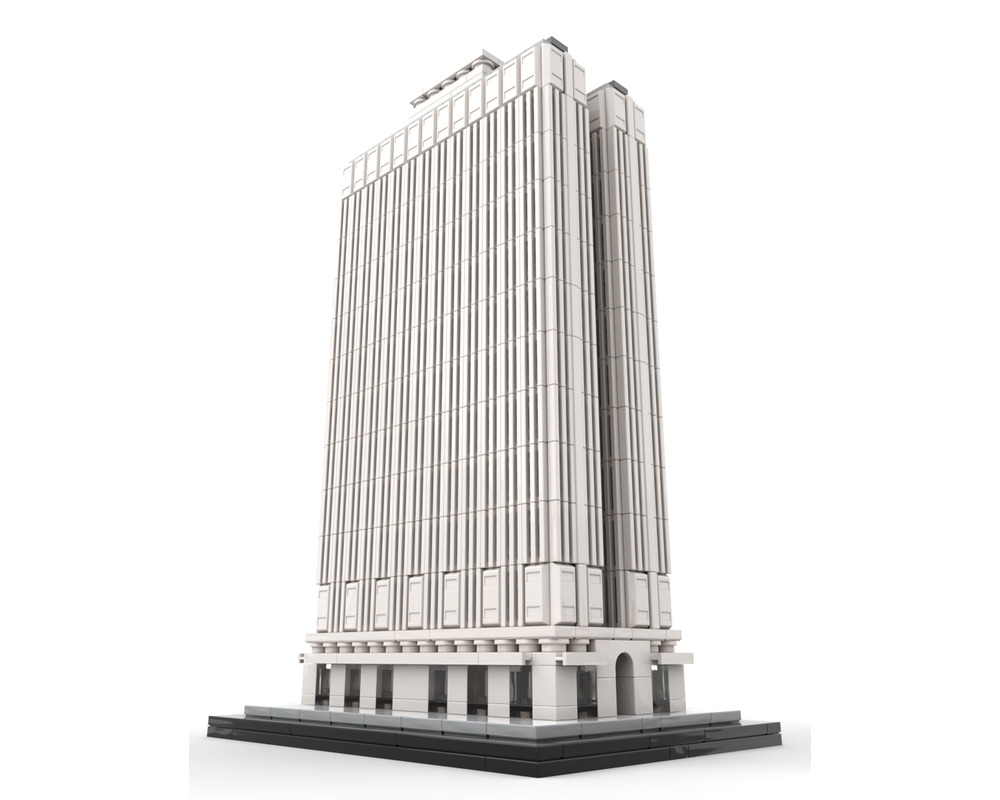 LEGO MOC-198207 Equitable Building 1:800 Scale NYC by SPBrix ...
