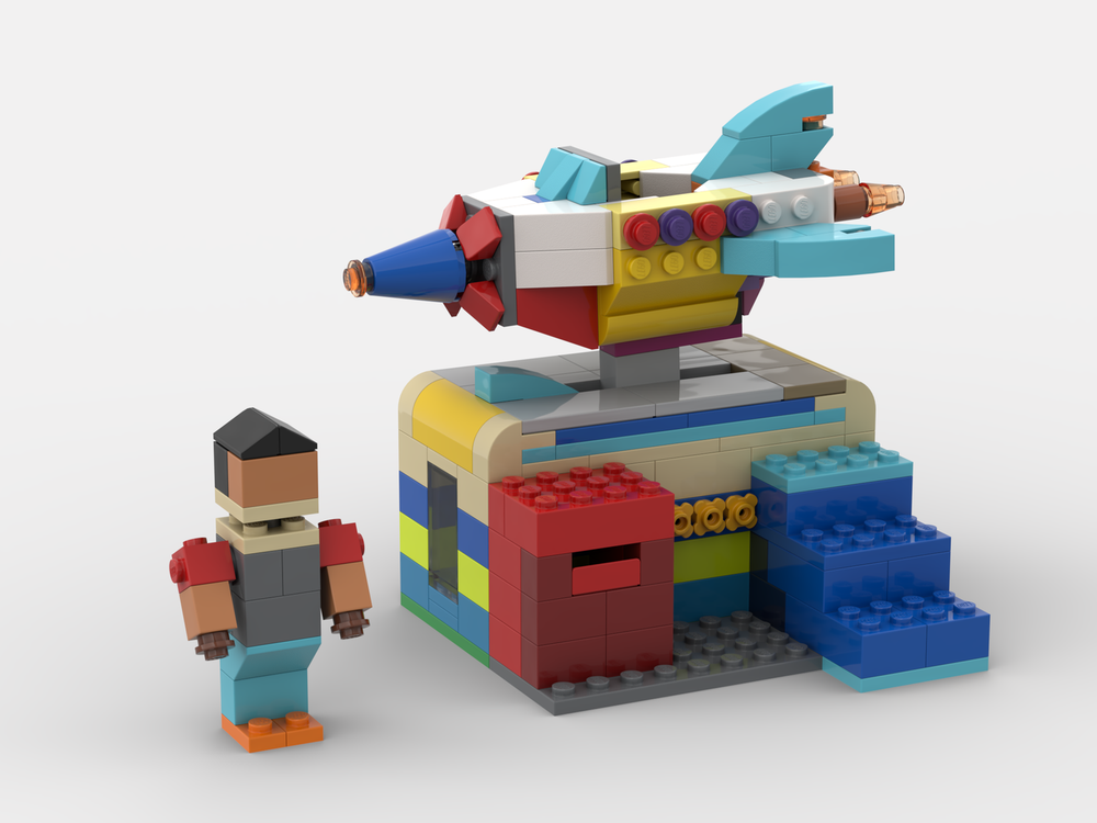 LEGO MOC 10698 - Space Rocket Ride by ChiLegGodt | Rebrickable - Build ...