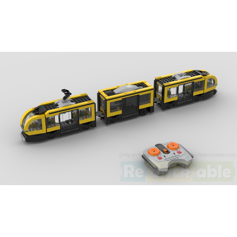 LEGO MOC-198402 60423 Downtown tram motorized with Power Function