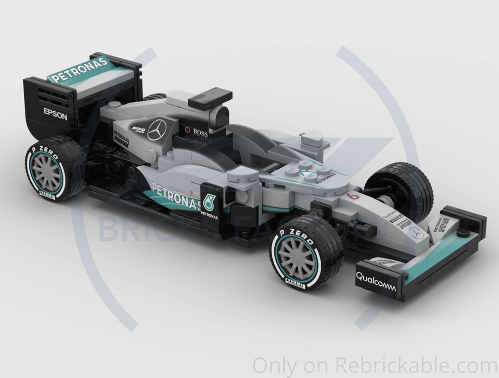 LEGO MOC F1 Mercedes W07 by Pit Lane Bricks Factory | Rebrickable ...