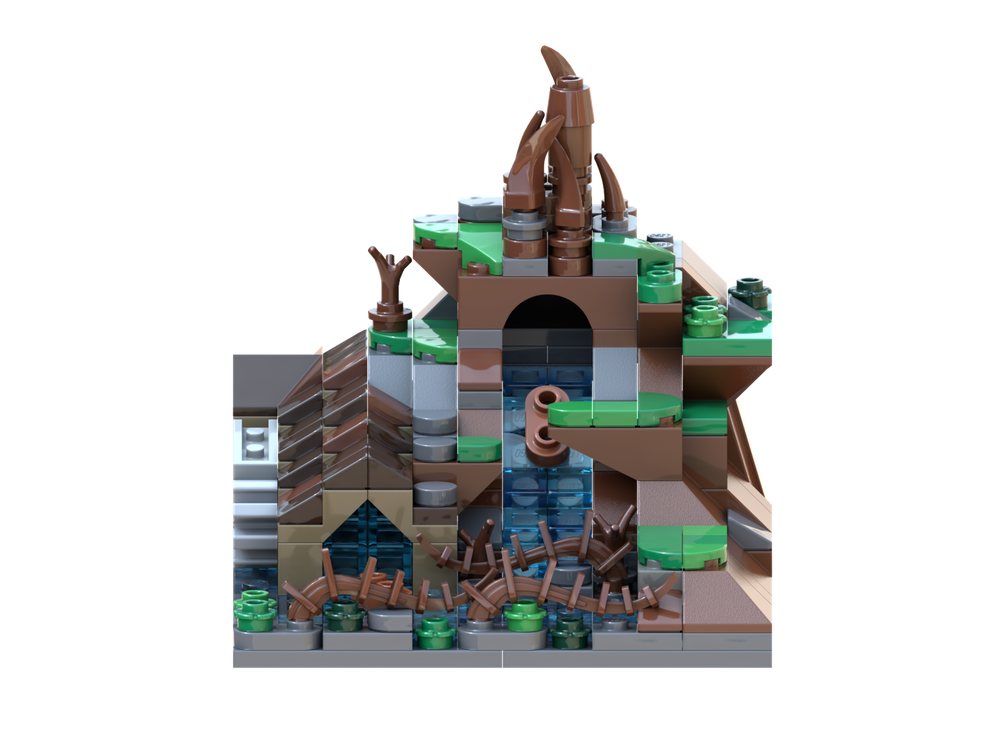 LEGO MOC Disneyland Splash Mountain by sabi_wabi Rebrickable Build