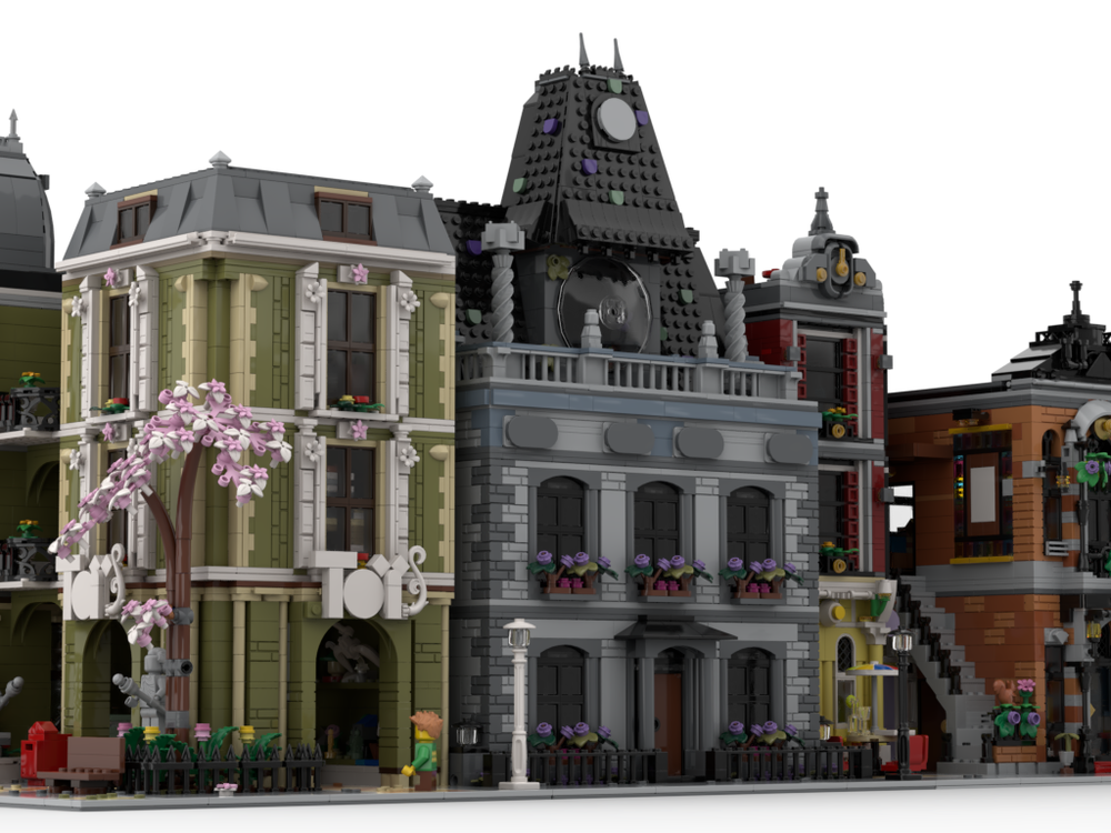 LEGO MOC Wednesday's Mansion - Modification of Set 76781 by LEGO MOC Wednesday's Mansion - Modification of Set 76781 by