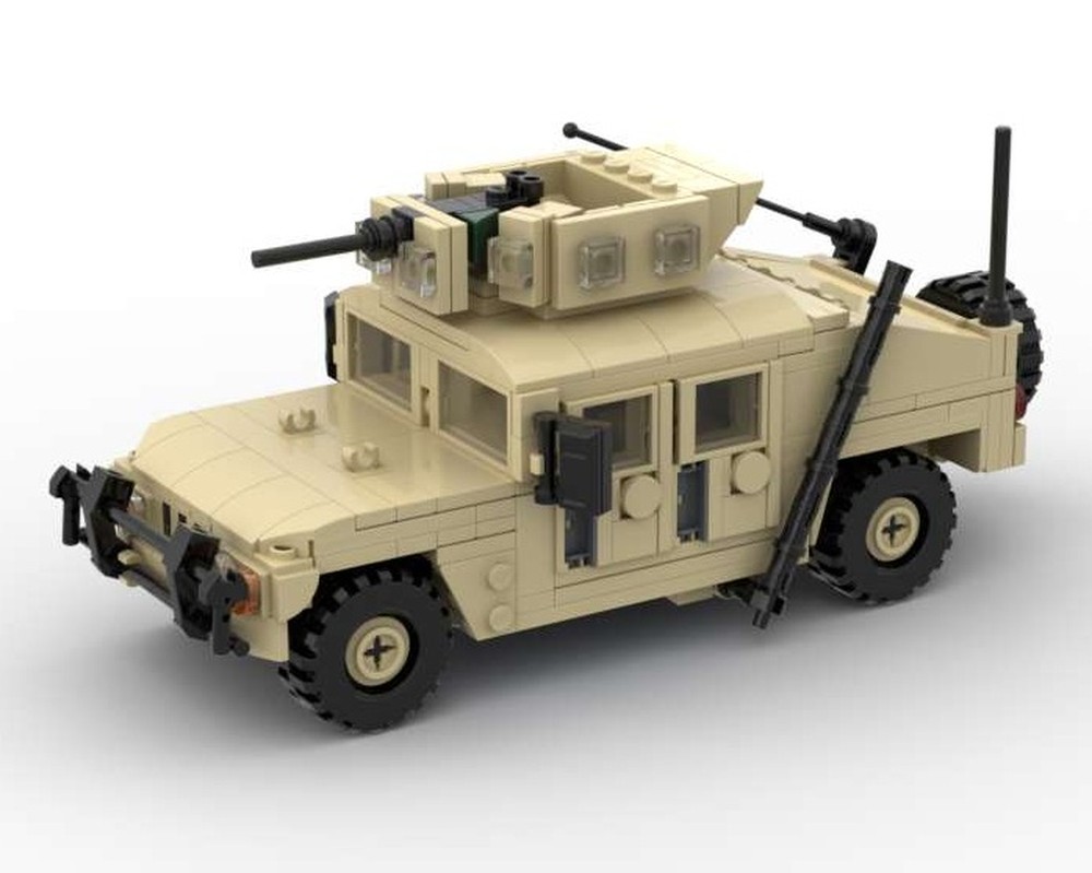 LEGO MOC M1151 HMMWV (Humvee) Up-armored armaments carrier (Desert camo ...