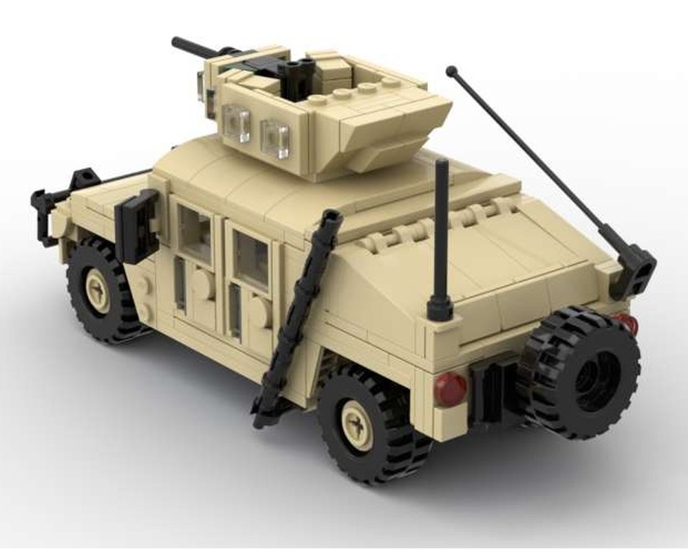 LEGO MOC M1151 HMMWV (Humvee) Up-armored armaments carrier (Desert camo ...