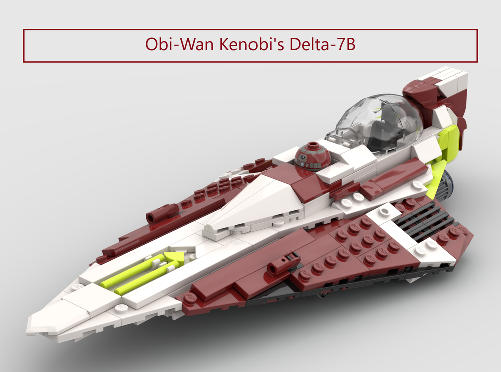 LEGO MOC Obi-Wan Kenobi's Delta-7B (75333 Style) by darkcrafter3