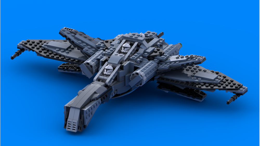 LEGO MOC Bad Batch Heavy Arc-170 by 3liasBlue | Rebrickable - Build ...