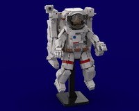 LEGO MOC Manned Maneuvering Unit: First Untethered Spacewalk