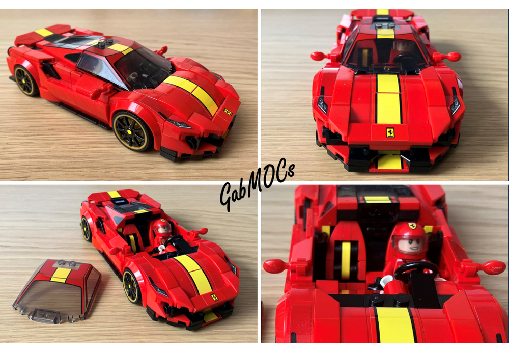 LEGO MOC-198737 Ferrarl 488 Pista by GabMOCs | Rebrickable - Build