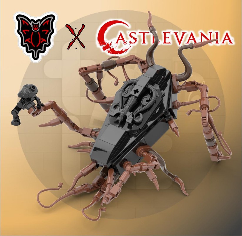 LEGO MOC Coffin Spider Fright Knights X Castlevania by the_bricked