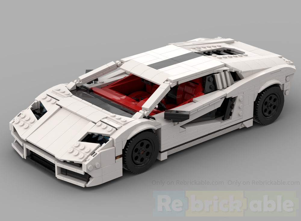 LEGO MOC-198801 兰博基尼Countach lp800-4 by DRmoc | Rebrickable