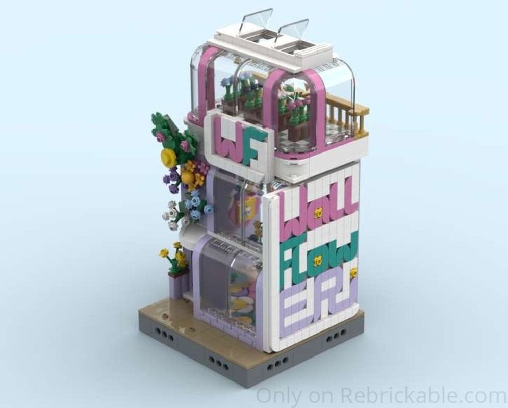 LEGO MOC Flower Shop by bexbricks8 Rebrickable Build with LEGO