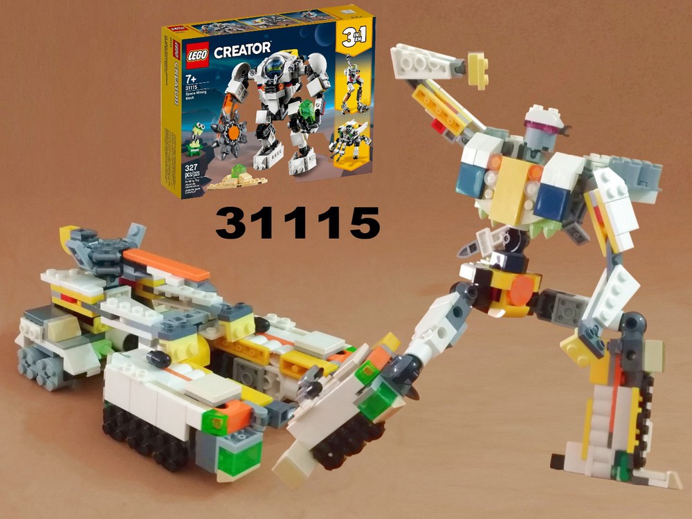 LEGO MOC Transformer Tank from LEGO Creator 31115: Space Mining Mech by ...