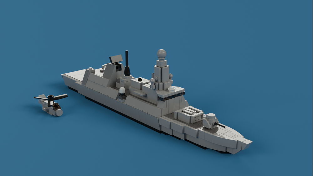 LEGO MOC-198925 HMS DARING Type 45 Destroyer by ScorchBricks ...