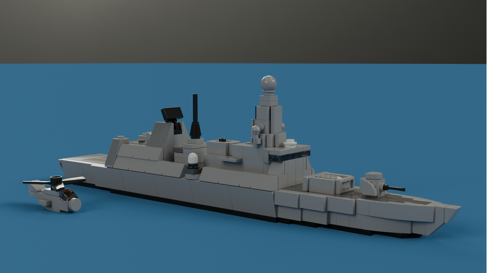 LEGO MOC-198925 HMS DARING Type 45 Destroyer by ScorchBricks ...