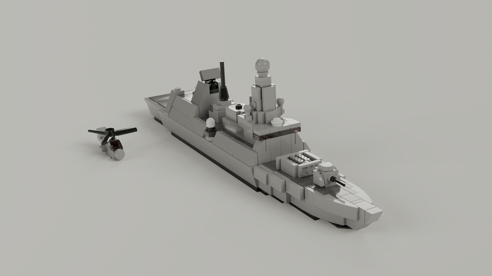 LEGO MOC-198925 HMS DARING Type 45 Destroyer by ScorchBricks ...