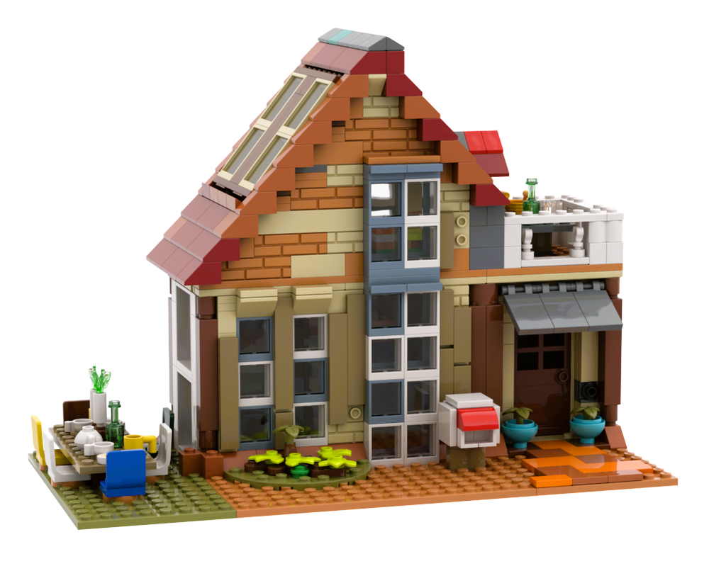 LEGO MOC 75980 - 4996 Beach House by Tavernellos | Rebrickable - Build ...