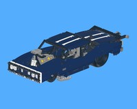 41999 Drag car dark blue
