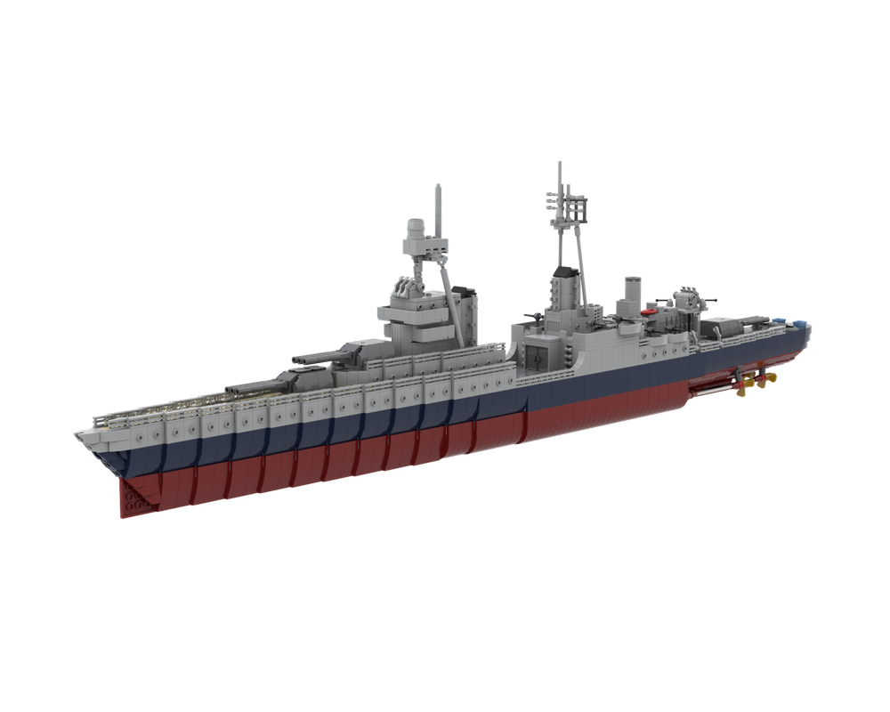 LEGO MOC USS Indianapolis by Naboo Rebrickable Build with LEGO