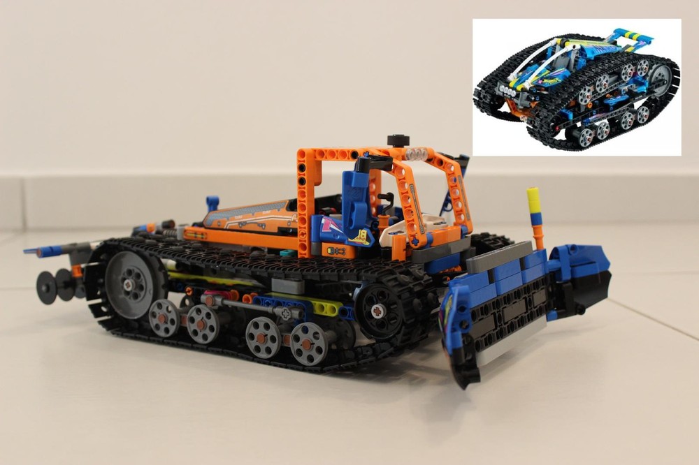 LEGO MOC-199662 Snow groomer 42140 alternative model by Omanb571