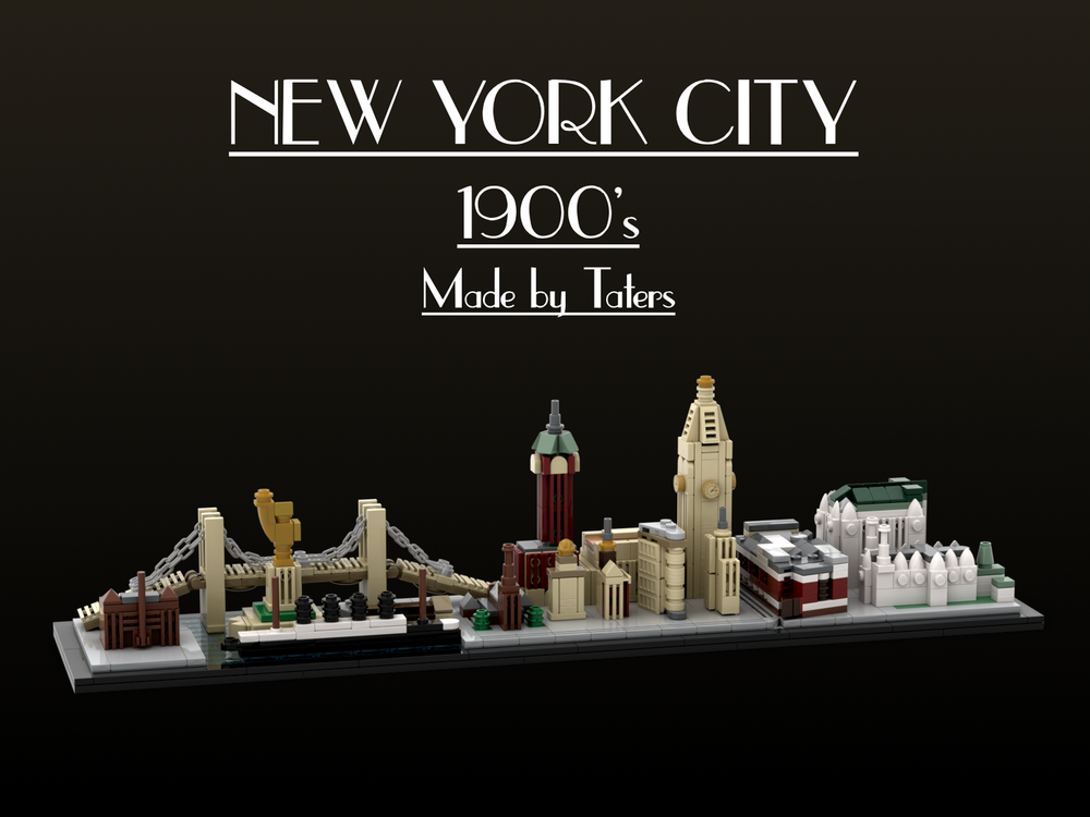 LEGO MOC New York City Skyline 1900's by Taters | Rebrickable - Build ...