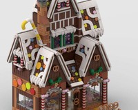 Winter village pastry shop