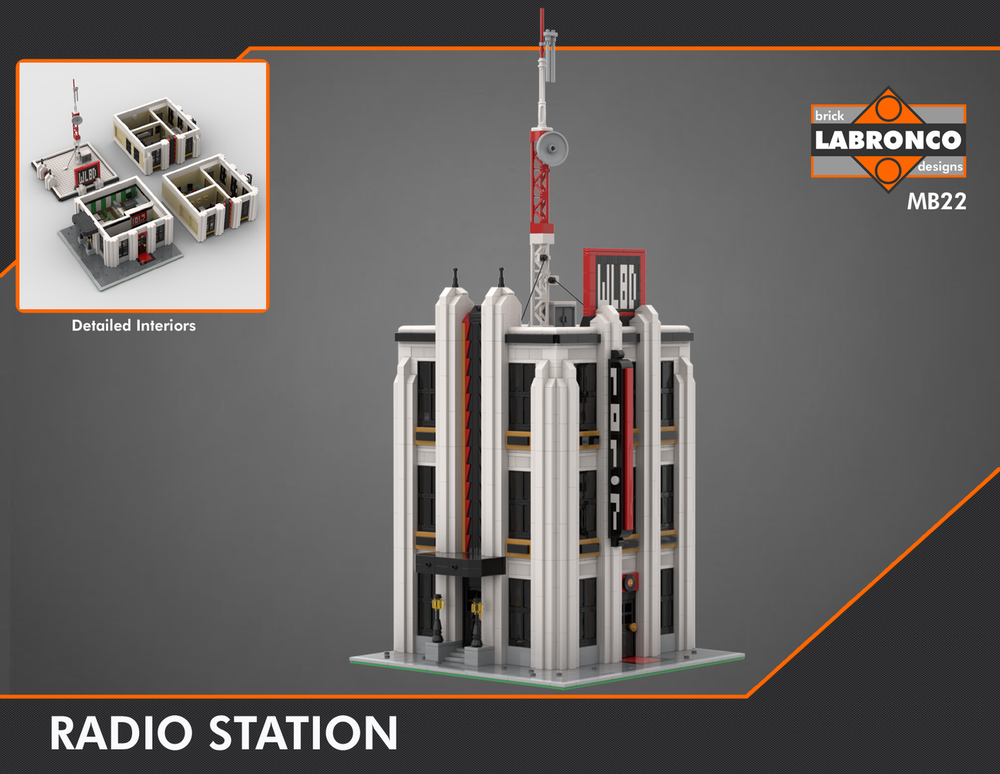 LEGO MOC-199831 MB22 - Radio Station by Labronco Brick Designs