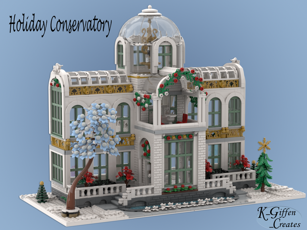 LEGO MOC Holiday Conservatory by K_Giffen_Creates | Rebrickable