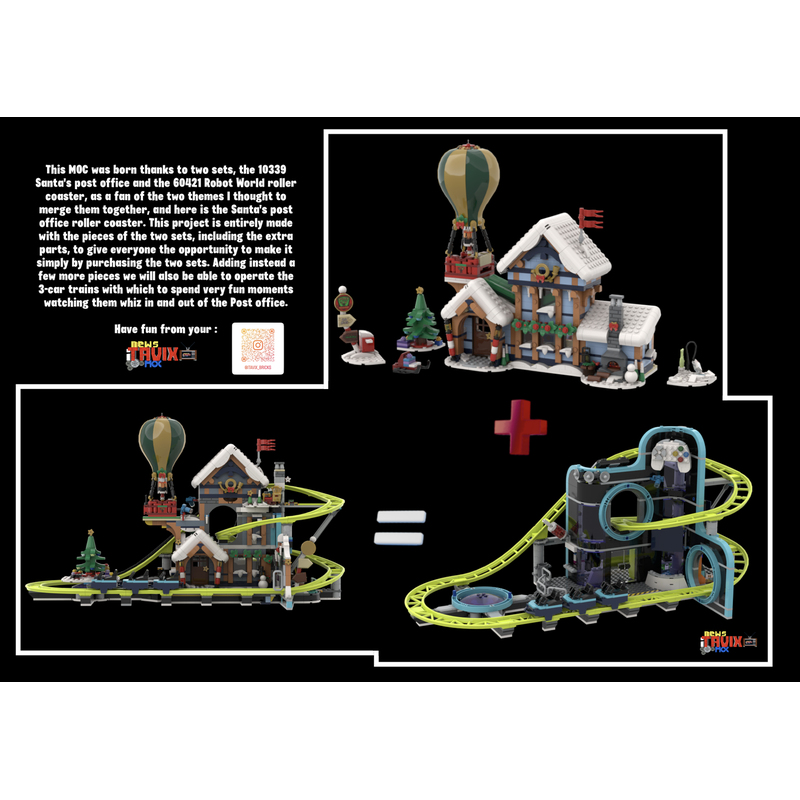 LEGO MOC Santa's Post office Roller coaster by iTavix | Rebrickable ...