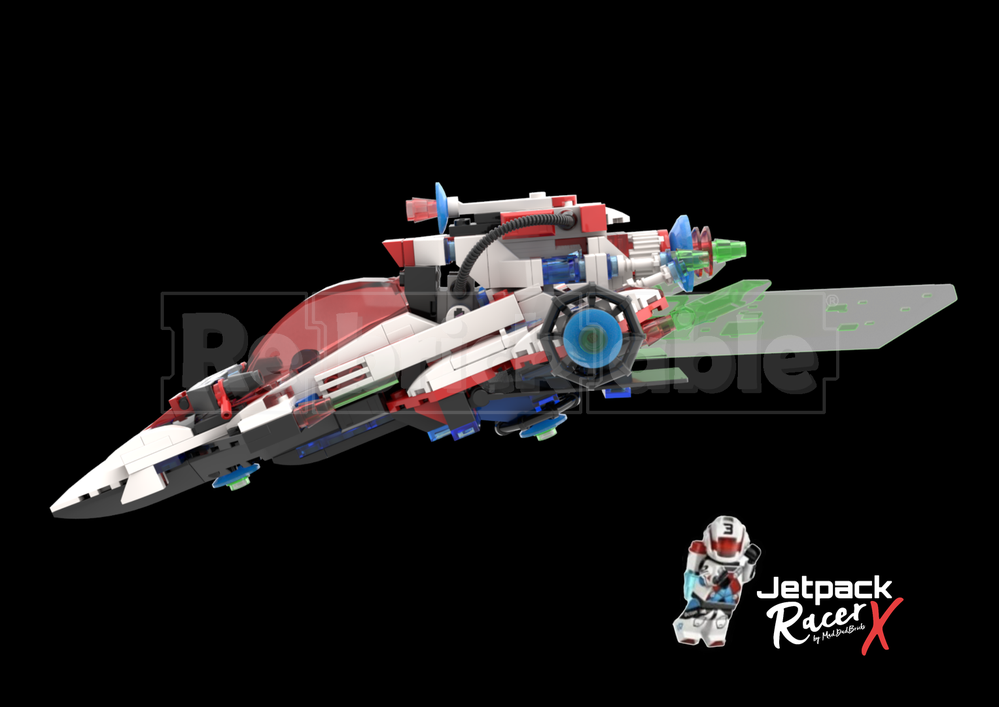 LEGO MOC-200555 Jetpack Racer X by MadDadBricks | Rebrickable - Build ...