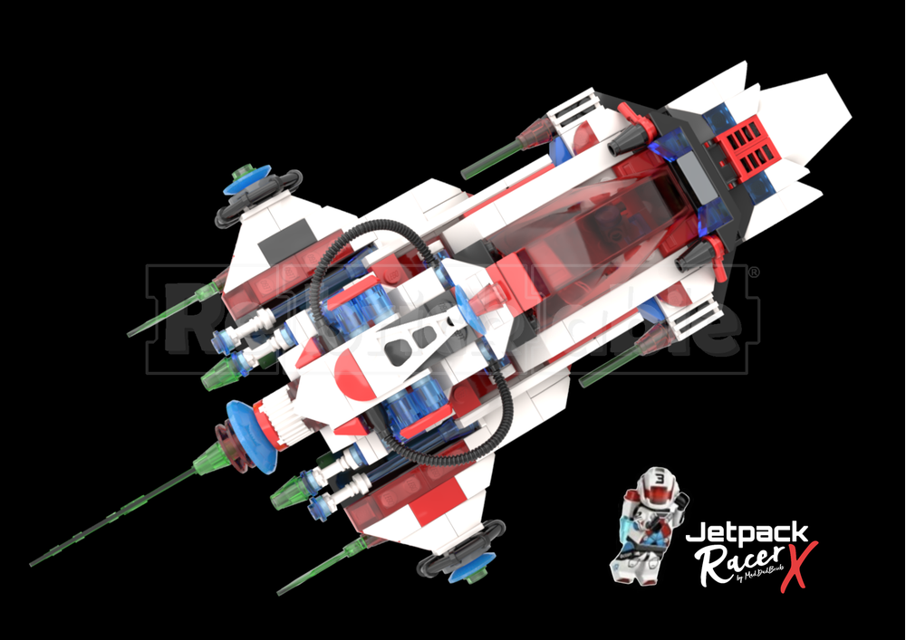 LEGO MOC-200555 Jetpack Racer X by MadDadBricks | Rebrickable - Build ...