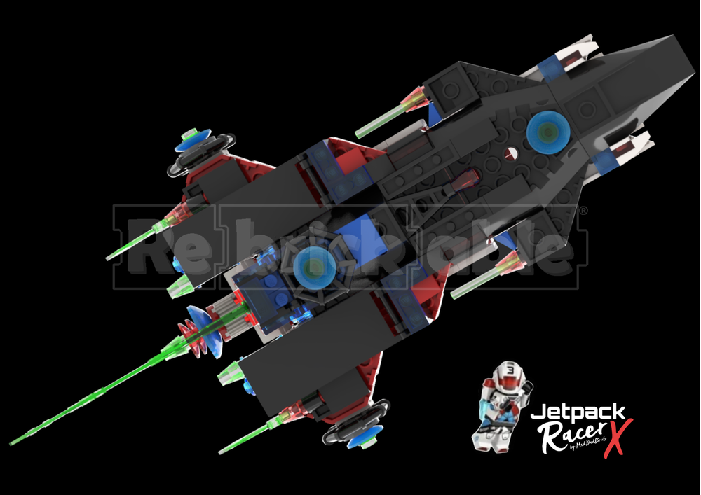 LEGO MOC-200555 Jetpack Racer X by MadDadBricks | Rebrickable - Build ...
