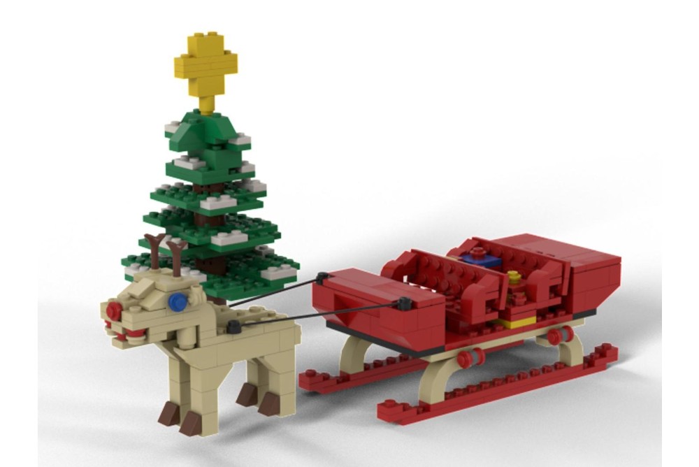LEGO MOC-20070 Red Nosed Rudolf & his Sleight by Taran | Rebrickable ...