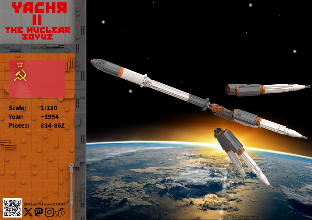 LEGO MOC-200799 YaChR-2 - The Nuclear Soyuz 1:110 by