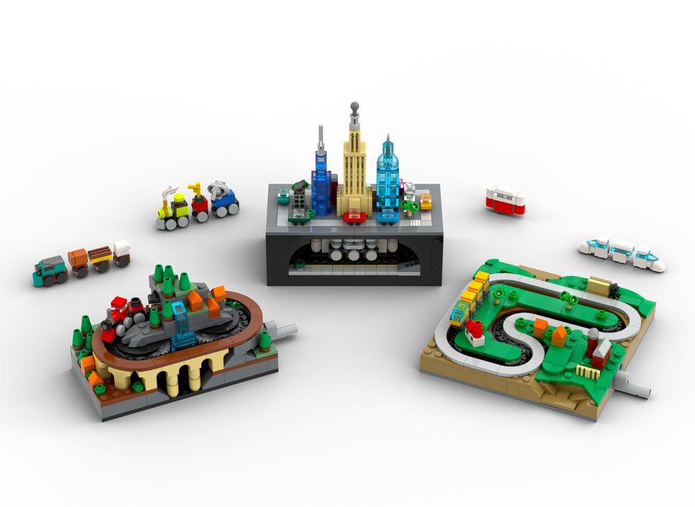 LEGO MOC Working Mini Train System by LEGOParadise | Rebrickable ...