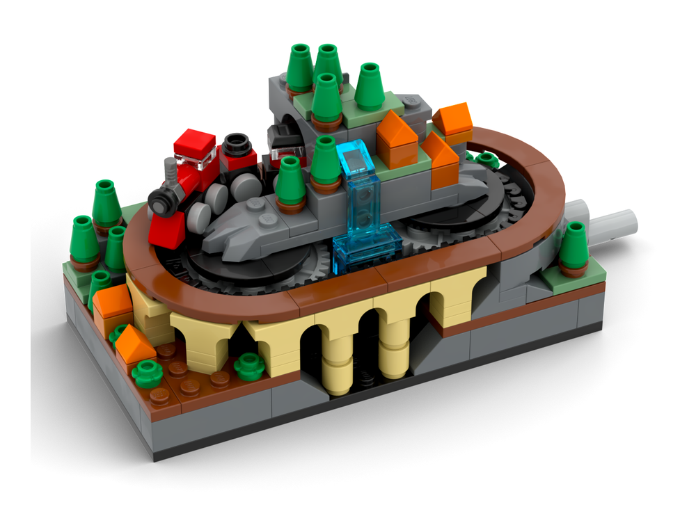 LEGO MOC Working Mini Train System by LEGOParadise | Rebrickable ...