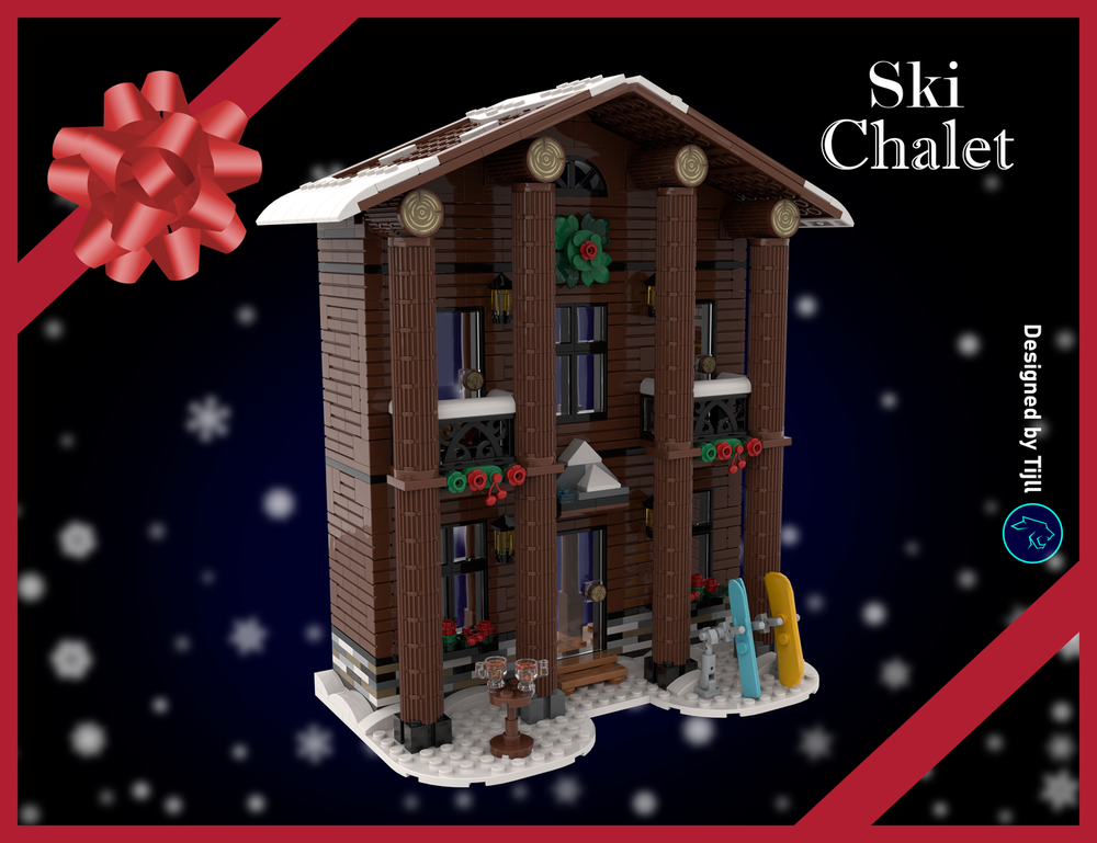 LEGO MOC Ski Chalet by Tijll | Rebrickable - Build with LEGO