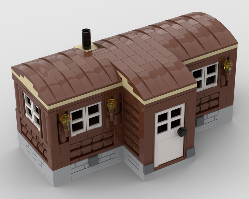 LEGO MOC Bungalow for a village by kantarman | Rebrickable - Build with ...