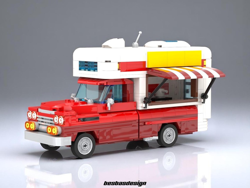 LEGO MOC Chevrolet Apache Food Truck by besbasdesign Rebrickable