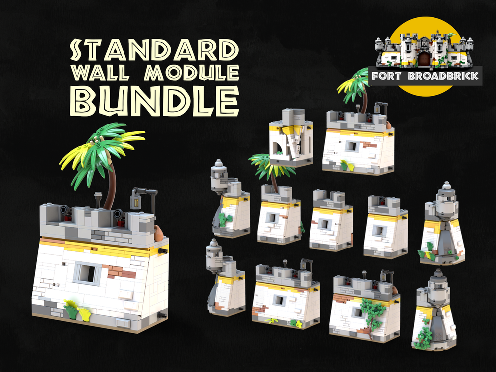 LEGO MOC Standard Wall Module Bundle - Fort Broadbrick by Vanestream ...