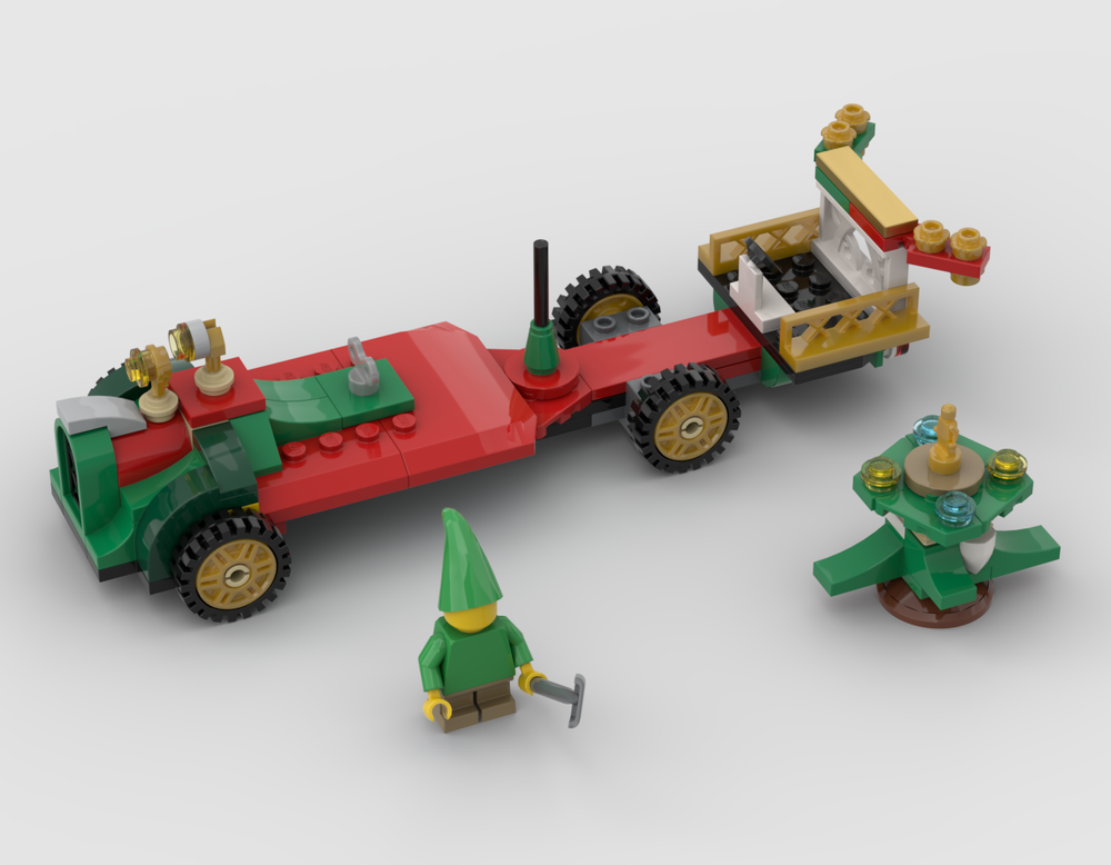 LEGO MOC Santa's racing car by napank | Rebrickable - Build with LEGO