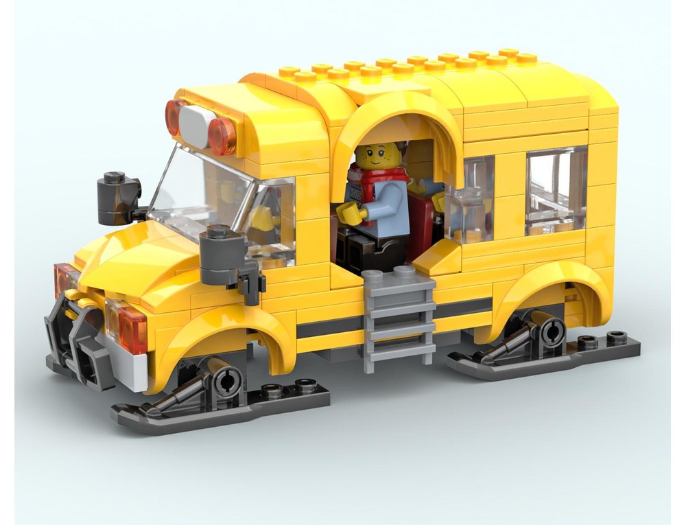 LEGO MOC-201220 Winter Village School (Smaller Version) with Bus by ...