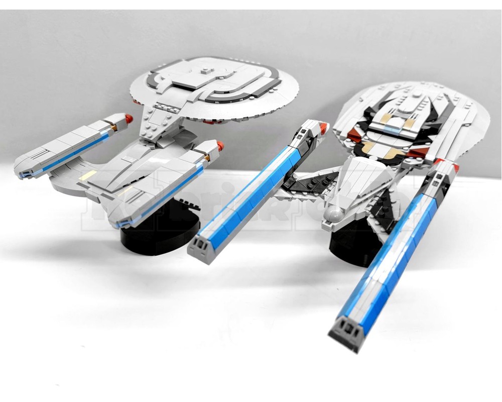 LEGO MOC USS Enterprise (NCC-1701-D) Midi Scale — Star Trek: The