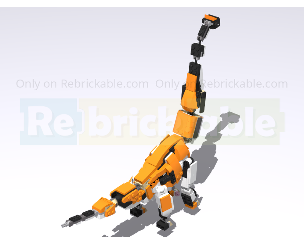 LEGO MOC-201371 31129 Giraffatitan and Elaphrosaurus by
