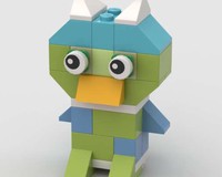 10704 BlueLime Bird