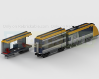 60197 Alternate Build - Double Decker Superliner Style Carriage & Bigger Station