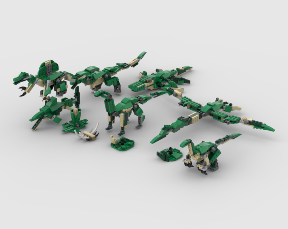 LEGO MOC 31058 Euskelosaurus by bloooop | Rebrickable - Build with LEGO, image size:1000x798