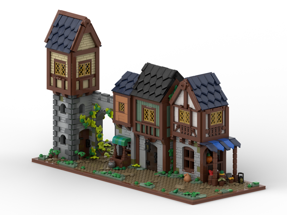 LEGO MOC 21325 Medieval Market Street by Halhi141 | Rebrickable - Build ...